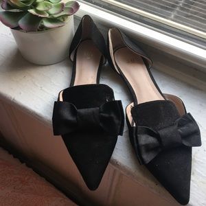 Trendy black slip on flats from H&M, size 6